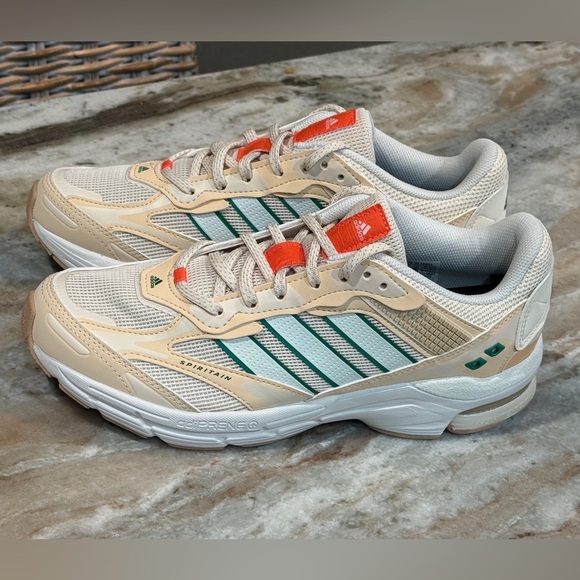 Men’s ADIDAS Spiritian 2000 Wonder White Core Green Sneakers- Size 9 - Picture 2 of 9